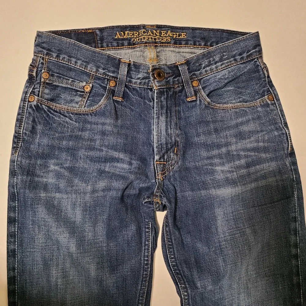 American‎ Eagle Mens 2569 Jeans Slim Straight Blue 29 x 30 Excellent Condition